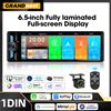 grandnavi Autoradio MP5 con Schermo IPS da 6,5 Pollici 1Din, Carplay Wireless, Android Auto, Airplay, Stereo Bluetooth, FM, Type-C PD3.0 Ricarica Rapida