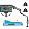TOMLOV 10 "Microscopio Digitale 3D Per Saldatura Elettronica 2000X Magnetico Doppia Lente 3K Video Moneta Microscopio Braccio Flex Tappetino di Riparazione