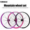 TANKE Set di ruote TANKE MTB AM Enduro DH 29/26/27.5 pollici, cerchio largo 35 mm, 148 Boost, 142 perno passante, 135 mozzo QR a 6 pali, ruota per bicicletta resistente.