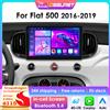 OSSURET Autoradio Wireless CarPlay Android Auto per Fiat 500 2016 2017 2018 2019 GPS Sistemi Intelligenti Stereo Multimediale Autoradio 4G