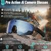 GUHUAVMI Nuovi occhiali intelligenti AI per riprese e registrazione con fotocamera da 800W, dispositivo HD anti-vibrazione per ciclismo, occhiali antivento 2026