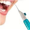 NONE Irrigatore Orale ad Alta Pressione - Idropulsore Portatile, Stile Stuzzicadenti Manuale, Pulisce in Profondità Gengive e Denti