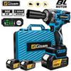 Gisam Avvitatore a impulsi elettrico brushless Gisam 900N.M con coppia elevata, attacco da 1/2 pollice, senza fili, compatibile con batterie Makita 18V