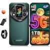 OUKITEL WP200 Pro 5G Smartphone Rugged da 6.7'' 72GB(24+48)+1TB Android 15 120Hz 108MP+32MP 8800mAh 45W Dual SIM AI NFC BT 5.3