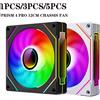 AEVYVKV Ventola per Case PC PRISM 4 PRO 120mm PWM ARGB 4 Pin, 45CFM 800-1500RPM, Silenziosa con Collegamento a Catena, per Chassis Gaming