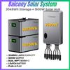 NONE Sistema Solare per Balcone 2048Wh con Accumulo + Hub Solare 1600W, 2 Batterie da 1024Wh, Ingresso PV MPPT 800W×2, Soluzione Energetica Intelligente