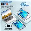 NONE Mini computer portatile 2 in 1 con touchscreen da 11.6 pollici, Intel N4020, 8GB, 512GB, Windows 11 Pro, Office, tablet PC per studio e lavoro.