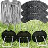 NONE Picchetti a U per Giardino, Perni per Recinzioni e Tappeti Erbosi Artificiali, Picchetti Zincati per Paesaggistica, Picchetti per Tende, Chiodi per Prato e Terreno