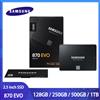 SAMSUNG 2.5" 870 EVO SSD 128GB 250GB 500GB 1TB Disco rigido a stato solido interno V-NAND 3bit MLC SATA III per laptop desktop