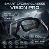 GUHUAVMI Occhiali Intelligenti con Traduzione Vocale AI, Registrazione Video 1200P, Fotocamera Bluetooth WiFi, Lenti Polarizzate Anti-Shake, Occhiali da Sole per Guida e Sport