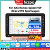 HIZPO Autoradio Android 2Din da 7'' per Alfa Romeo 159 Brera Spider Sportwagon, GPS Multimediale per Auto, 4G Carplay, Schermo Intelligente