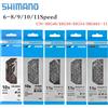 SHIMANO Catena Bici SHIMANO 9/10/11 velocità, Accessori Bici MTB 8v 9v 10v 11v, Catena Bici da Strada Compatibile con HG53 HG54 HG601 HG701 HG40