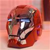 Bandai Nuovo Casco Iron Man AutoKing 1:1 Mk5 con Controllo Vocale e Luci, Modello Giocattolo per Adulti, Indossabile Elettrico, Regalo di Natale