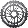 NONE Set di corone doppie SENICX per bici da strada 50-34T/53-39T/46-30T/52-36T | 9/10/11/12 velocità compatibili con tre bulloni