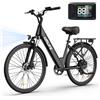 URLIFE Bicicletta elettrica Urlife E26 con batteria rimovibile da 26 pollici 36V 13Ah, velocità 25 km/h, e-bike per adulti, ideale per il tragitto casa-lavoro.