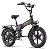 NUANYUN Bicicletta Elettrica T5 con Pneumatici Larghi, Telaio in Lega di Alluminio, Velocità 32 Km/h, Ruote da 20 Pollici, Freni a Disco Anteriori/Posteriori, Disponibile in UK ed EU
