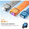 Sofirn Torcia Tascabile SOFIRN SE1 300Lm, Mini Luce EDC RGB con Anello di Segnalazione, Portachiavi Magnetico a Sgancio Rapido per Ciclismo
