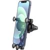 UNICO Supporto per telefono da auto UNICO BR9204 con fissaggio a gravità per bocchetta dell'aria, con morsetto automatico, confezione promozionale, nero, RoHS