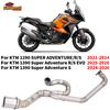 FIRE TORCH Per KTM 1290 1390 Super Adventure R S EVO 2021 - 2026: Sistema di Scarico Moto, Tubo di Collegamento Anteriore per Silenziatore Originale