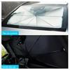 HOMEFISH Parasole per Auto a Forma di Ombrello, Protezione Solare per Parabrezza Anteriore, Tessuto Isolante dal Calore, Parasole per Auto