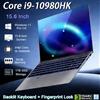 NONE Laptop Portatile 2026 con Intel Core I9 10980HK, Retroilluminazione, Blocco Impronte Digitali, Windows 11 Pro, 15.6 Pollici, 16GB RAM, 512GB/1TB SSD, Computer da Gaming