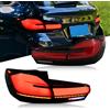 COOLCMP Coppia di fanali posteriori a LED per BMW Serie 5 F11 Wagon ‌ Luce Posteriore Multifunzione Originale 2011-2017: Fendinebbia, Freno e Luce di Posizione