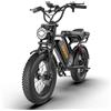 Headeer Bici Elettrica Fat Tire 20"*4" HEADEER BK20 con Motore 750W, Batteria Litio 48V 20Ah, Freni a Disco Doppi a 5 Velocità, Telaio in Ferro, Sistema di Sospensione Doppio, Modalità Assistita, 80KM