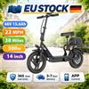 NONE Monopattino Elettrico con Sedile, 500W 48V 15.6Ah, Ruote da 14 Pollici, per Adulti, Velocità Massima 35 km/h, Autonomia 60 km, Controllo tramite App, Disponibile in Magazzino UE