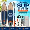 WNOVA Winnovote Tavola da Stand Up Paddle Gonfiabile 335x84x15cm SUP Effetto Legno per Adulti, Giovani e Principianti con Pagaia, 3 Pinne, Leash, Pompa Manuale, Zaino, Borsa Impermeabile per Telefono, Kit