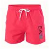 NONE Costume da bagno da uomo, pantaloncini da spiaggia con coulisse e fodera in rete, vita elasticizzata, tinta unita, traspirante, morbido, casual, streetwear per tutti i giorni