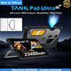 8849 Tank Pad Ultra Unihertz Tablet Robusto con Proiettore 260 Lumen 1080P 23400mAh 5G Android 15 Wifi Telemetro Laser 32+512GB Dimensity 8200 Telefono Tablet Intelligente Dual SIM