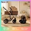 Magic ZC（母婴） Sistema di Viaggio 3-in-1 per Bambini, Passeggino Reversibile Convertibile con Seggiolino Auto per Neonati, Imbracatura di Sicurezza a Cinque Punti, Freno a Pedale, Ruote EVA Ammortizzanti di Grande