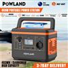 POWLAND Stazione di Alimentazione Portatile 800W, Generatore Solare 493Wh 154000mAh, Batteria LiFePO4, Backup Domestico, Campeggio Esterno, Ricarica Wireless