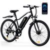 iScooter Bicicletta elettrica iscooter EB3S, pneumatici da 26 pollici, motore da 350W, batteria 36V15Ah, velocità 35 km/h, autonomia 70-90 km. Modello a lungo raggio per uso urbano, compatibile con app,