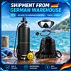 NONE Set completo di bombola subacquea gonfiabile mini da 3 litri, fino a 30-40 minuti di immersione subacquea, attrezzatura subacquea portatile con maschera HD Clear View per sport acquatici