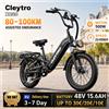 NONE Cleytr CX-TWO 250W Bici Elettrica da Pendolare con Telaio Step-Through, 48V 15.6AH, Pneumatici Fat da 20×3'', E-Bike Full Suspension per Adulti, Cruiser Urbano, Bici Elettrica All-Terrain, Telaio a
