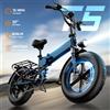 Urlife T5 Bici Elettrica Pieghevole da Montagna, Pneumatici Fat 20"x4", Batteria al Litio Nascosta 48V 13AH, Velocità Massima 45KMH, Autonomia 100KM, E-bike per Adulti Fuoristrada e Pendolari
