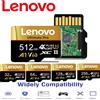 Lenovo Scheda di Memoria Lenovo Secure da 512GB, Micro TF SD, Carte SD da 256GB 64GB Impermeabili 32GB Classe 10 per Fotocamera/Tablet/Telefono