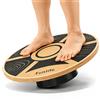 FunLife TERRA Balance Board rotonda in legno di betulla - Trainer per equilibrio a 360° per allenamento del core, coordinazione e stabilità, fino a 100 kg