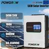 Powgrow Inverter Solare Ibrido POWGROW 5KW 24V Onda Pura 230VAC con Ingresso FV 500VDC e Uscita Singola, Include Modulo Wi-Fi e BMS