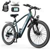 Aairsk Bicicletta elettrica da montagna da 26 pollici per adulti, motore brushless da 250 W, batteria da 36 V 10 Ah 468 Wh, autonomia fino a 40 miglia, e-bike a 7 velocità da 25 km/h, sospensione anteriore,