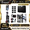 NONE Podofo Kit Attrezzi Idraulici Elettrici a Batteria 18V per Crimpatura Tubi TH16 TH20 TH25 TH26 TH32 U16 U20 U25 U32, per Tubi Idraulici in Rame e Acciaio Inossidabile, con 4 Ganasce di Pressione e