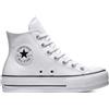 CONVERSE Sneaker Converse Chuck Taylor All Star Platform Leather Hi Top Donna