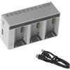 APGLSXY Efficiente stazione di ricarica da 100 W per Lito1 / batterie stazione di ricarica con surriscaldamento leggero ABS Shell Battery Dock