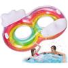 Generico Swimming Rings For Adults - Offer Ample SpaceMultifunctional Pool Rainbow
