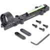 FOCUHUNTER Rosso/Verde Dot Sight Lightweight 1X28mm Riflettore ottico tattico di caccia all'aperto rosso/verde Dot Tactical Fiber Optical Fiber Optical 3MOA (verde)