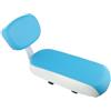 Caswynlife Sella posteriore per bicicletta con schienale e maniglia per mountain bike, comoda seduta imbottita con supporto in acciaio ad alto tenore di carbonio, blu, 34 x 16 cm (blu)