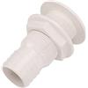 AMONIDA Raccordo Passante per Scafo, Resistente, Connettore di Scarico Dritto da 5,1 Cm per Barche, Realizzato in Polipropilene