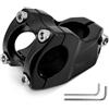 Kalexion Attacco manubrio per bicicletta, 31,8 mm, manubrio per bicicletta, in alluminio, 50 mm, 30°, per mountain bike, manubrio da 31,8 mm e forcella da 28,6 mm, rialzo manubrio per BMX, bici da strada, MTB