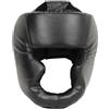 CaFfen Caschetto Boxe Caschetto da boxe for allenamento di combattimento, arti marziali, caschetto, a copertura totale, for uomini e donne(Noir)
